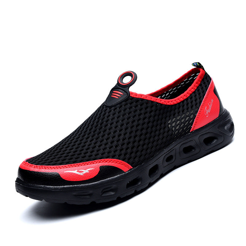 Trendy Mesh Men's Shoes Breathable Mesh Shoes Upstream Shoes Running Shoes