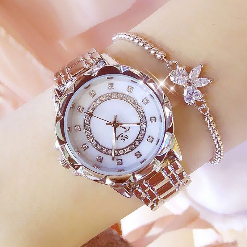 Linked watch full diamond female watch