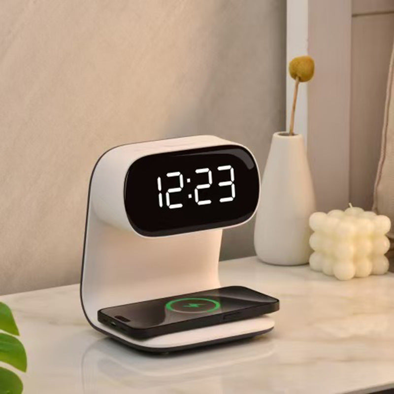 Multifunctional Electronic Alarm Bedside Wireless Charger Clock