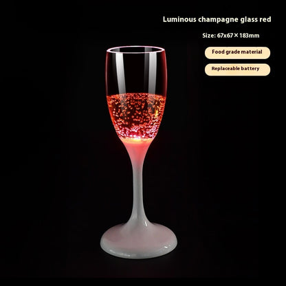 Led Cup Bright Atmosphere In Water Champagne Glass Christmas Wine Glass