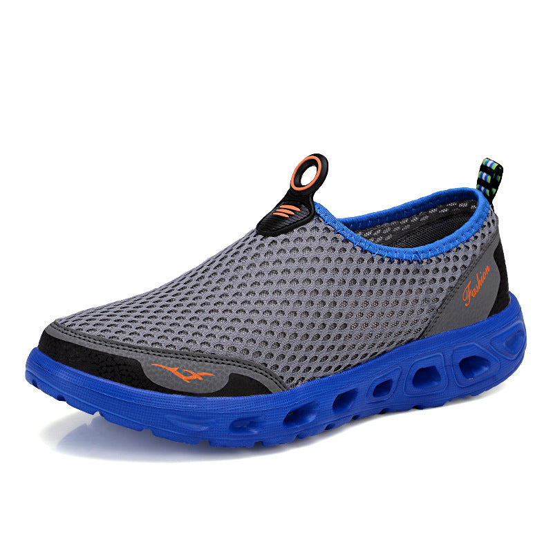 Trendy Mesh Men's Shoes Breathable Mesh Shoes Upstream Shoes Running Shoes