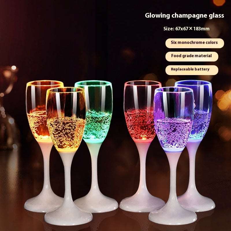 Led Cup Bright Atmosphere In Water Champagne Glass Christmas Wine Glass