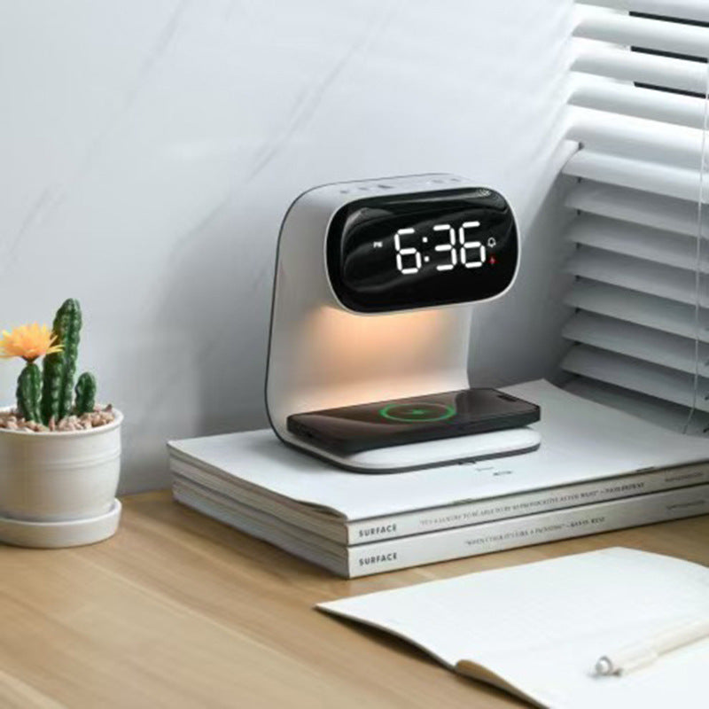 Multifunctional Electronic Alarm Bedside Wireless Charger Clock