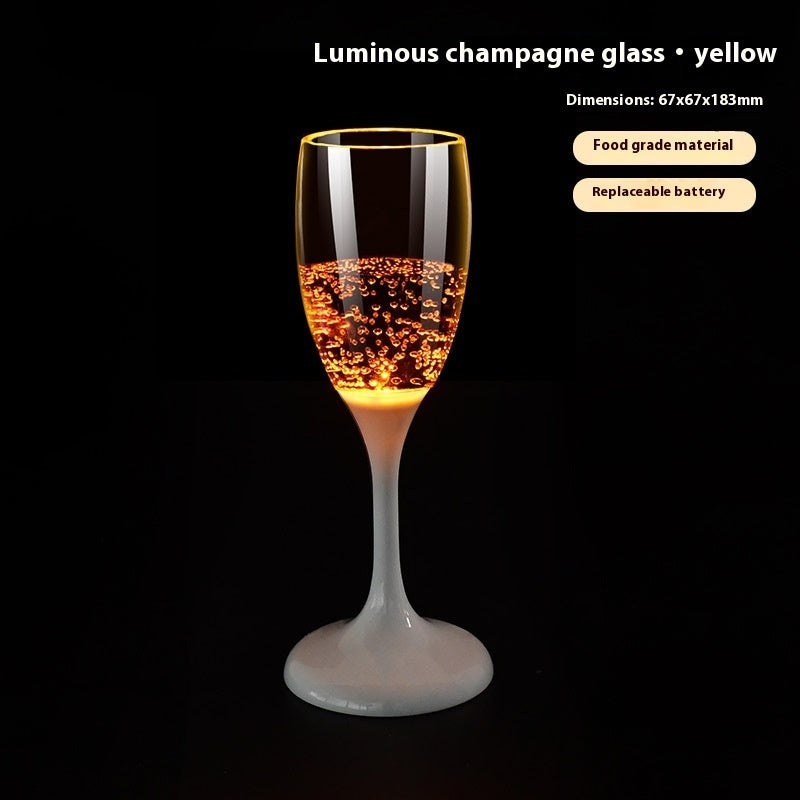 Led Cup Bright Atmosphere In Water Champagne Glass Christmas Wine Glass