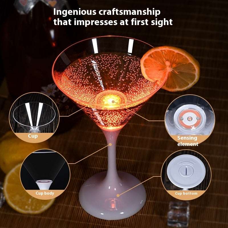 Christmas Led Cup FDA Food Grade Plastic Cocktail Glass Kitchen Gadgets