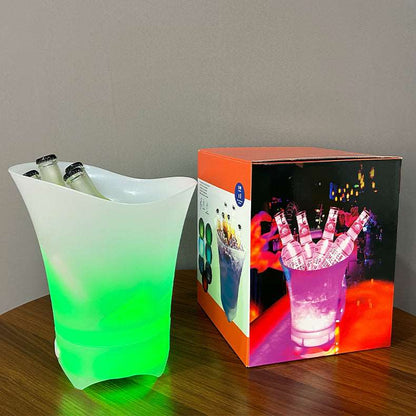 Bluetooth Luminous Ice Bucket LED Light Portable Small Speaker