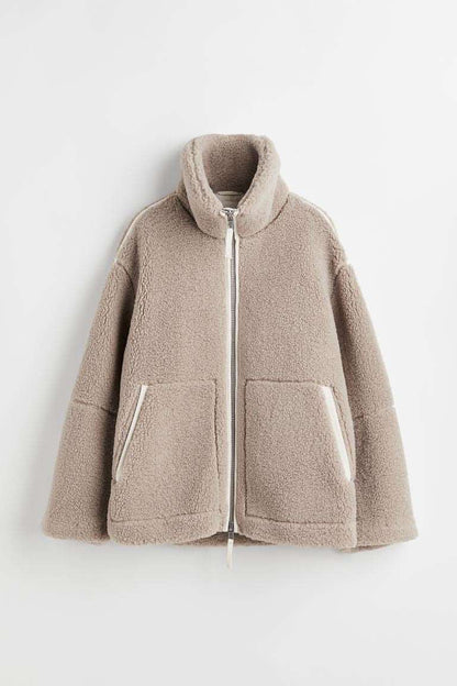 New Fashion Loose Anti-cashmere Personal Leisure Outdoor Zipper Jacket