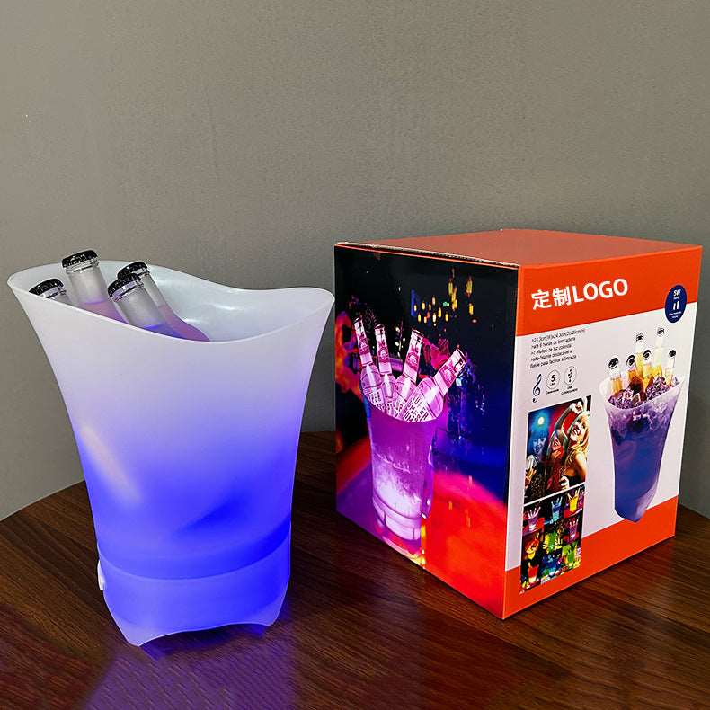 Bluetooth Luminous Ice Bucket LED Light Portable Small Speaker