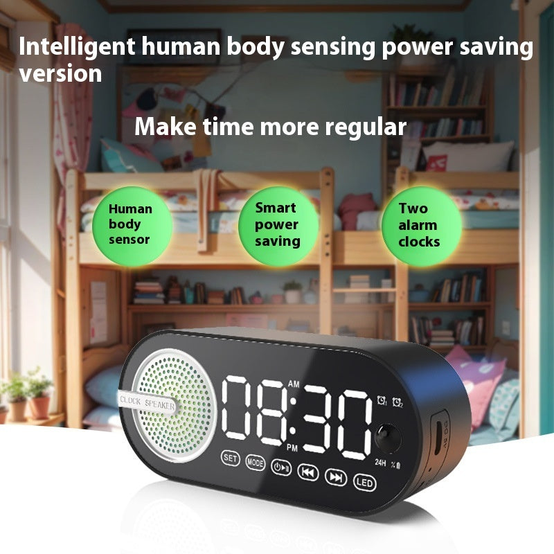 Smart Energy-saving Bluetooth Audio Desktop Portable Alarm Clock