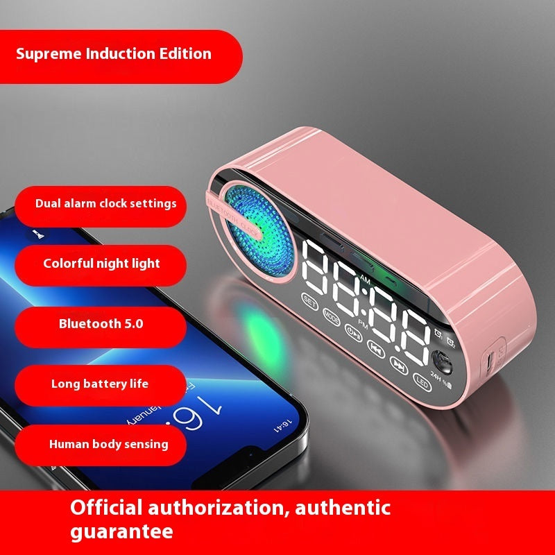 Smart Energy-saving Bluetooth Audio Desktop Portable Alarm Clock