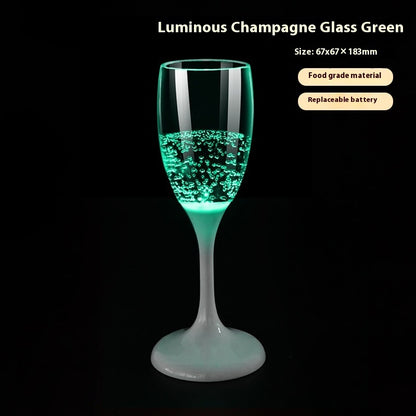 Led Cup Bright Atmosphere In Water Champagne Glass Christmas Wine Glass