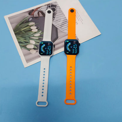 Square Large Screen Student Couple Sports Led Watch