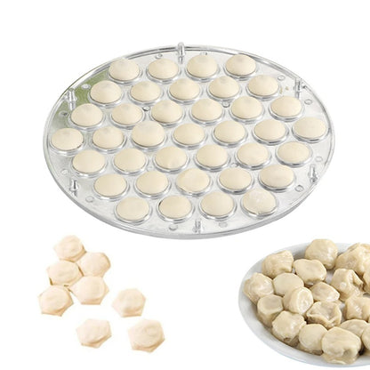 Aluminum Alloy Round Dumpling Mold Household Kitchen 37-hole Bag Dumpling Mold