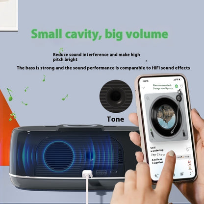 Bluetooth Audio High-power Subwoofer Wireless Charging Colorful Light