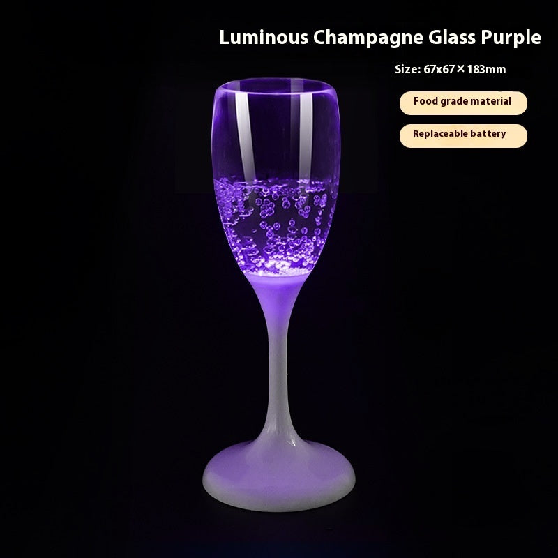 Led Cup Bright Atmosphere In Water Champagne Glass Christmas Wine Glass